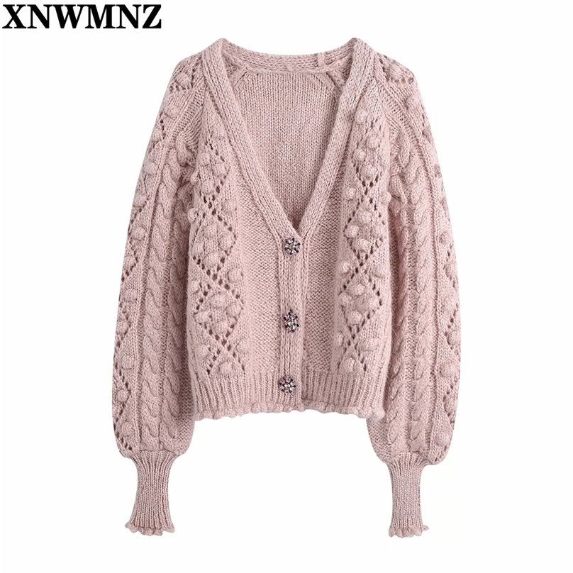 women Aesthetic v-neck ball appliques cardigan knitting sweater lady long sleeve casual buttons sweaters chic tops 210520, Pink
women Aesthetic v-neck ball appliques cardigan knitting sweater lady long sleeve casual buttons sweaters chic tops 210520, Pink