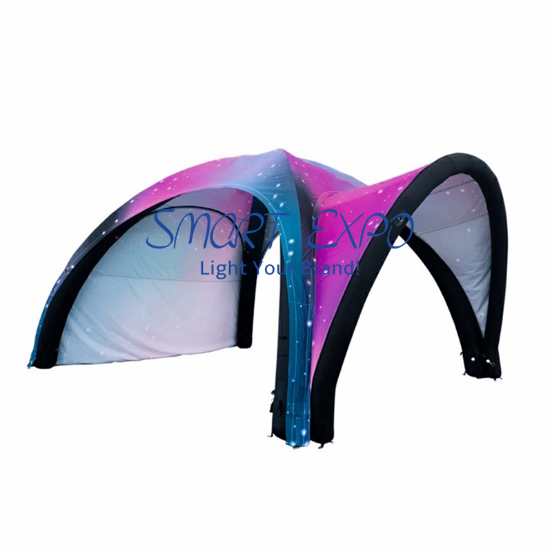 Event Inflatable Advertising Canopy 3x3xH2.6m Air Sealed Type with Custom Graphic Print E-Pump and Carry Bag