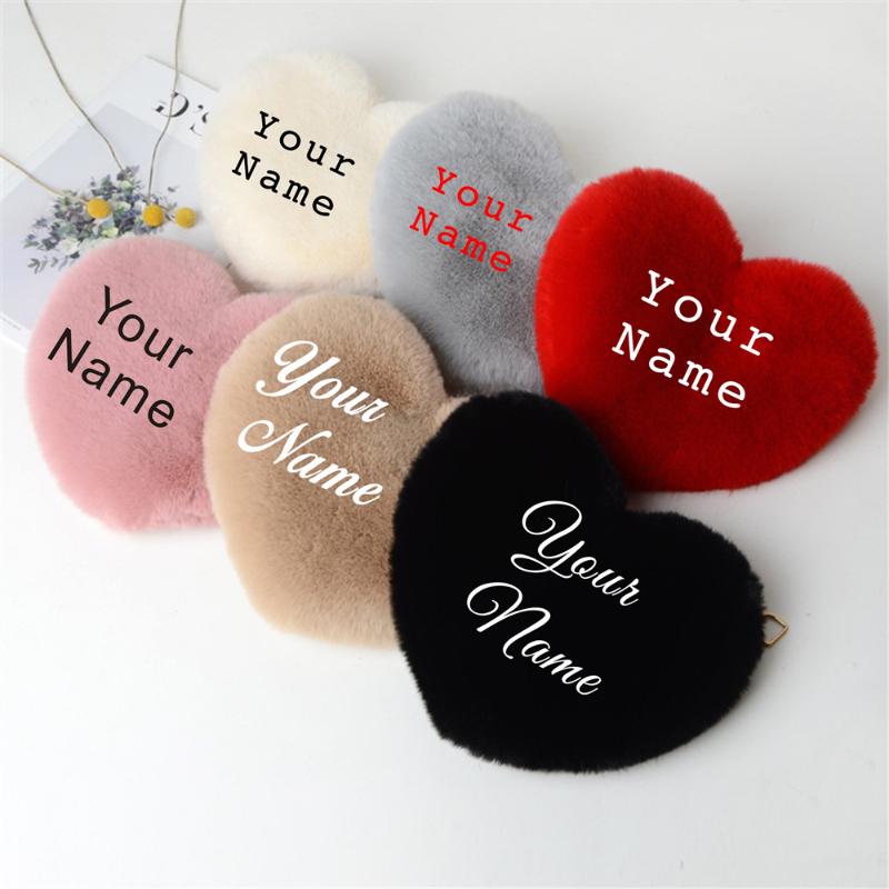 Custom Name Heart Chain Messenger Bag Faux Fur Valentine's Day Birthday Gifts Personalized Ladies Crossbody Cosmetic Bags & Cases
Custom Name Heart Chain Messenger Bag Faux Fur Valentine's Day Birthday Gifts Personalized Ladies Crossbody Cosmetic Bags & Cases
