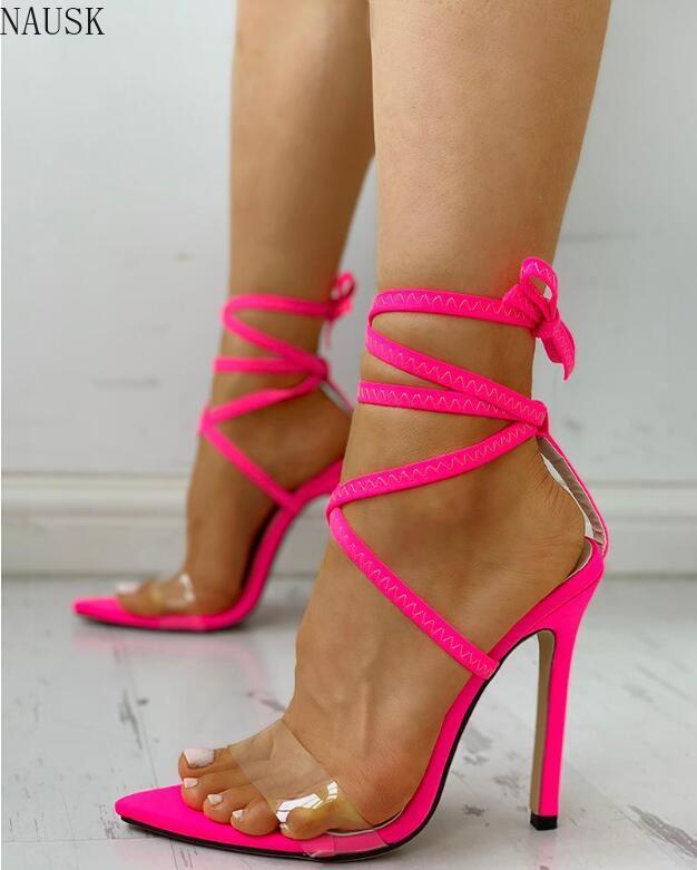 Sandals Size 35~43 2021 Sexy Women Lace-Up Thin High Heel Cover Round Toe Wedding Daily Party Shoes Sandalia Feminina, Black
Sandals Size 35~43 2021 Sexy Women Lace-Up Thin High Heel Cover Round Toe Wedding Daily Party Shoes Sandalia Feminina, Black