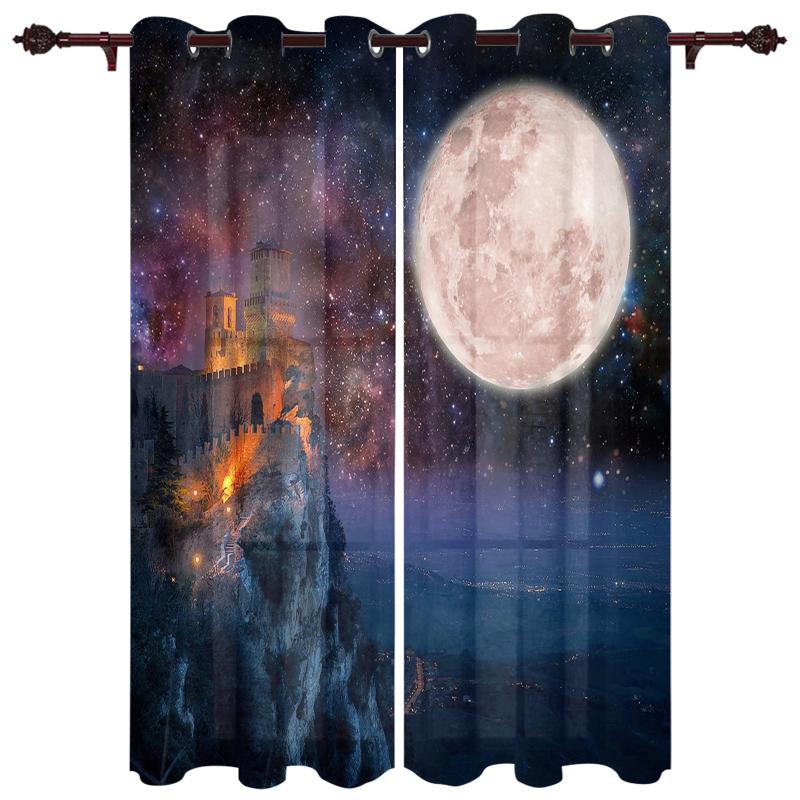 Exquisite Home Luxury Curtains Moon Starry Sky Castle Living Room Dining Bedroom El Translucent Curtain & Drapes
Exquisite Home Luxury Curtains Moon Starry Sky Castle Living Room Dining Bedroom El Translucent Curtain & Drapes