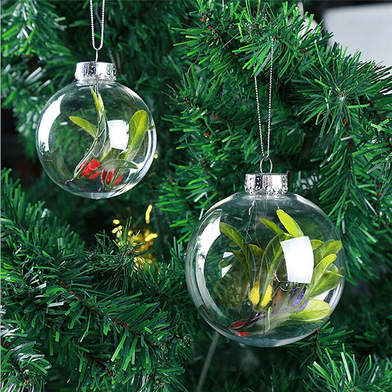 6cm 8cm 10cm Christmas Decoration Balls Plastic Clear DIY Fillable Baubles Xmas Tree Hanging Ball New Year Decor for Home
6cm 8cm 10cm Christmas Decoration Balls Plastic Clear DIY Fillable Baubles Xmas Tree Hanging Ball New Year Decor for Home