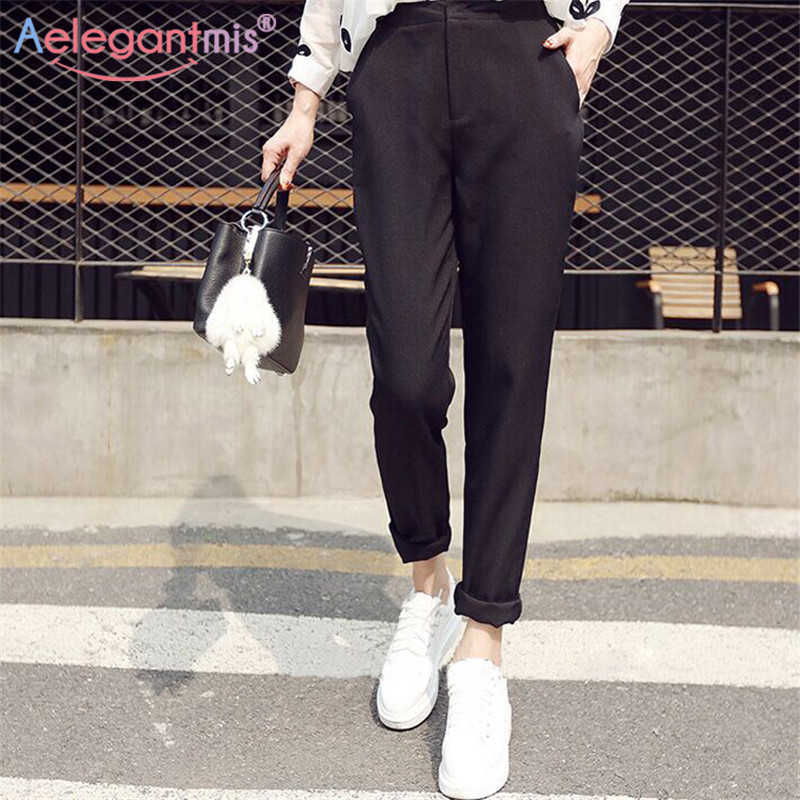 Aelegantmis Office Lady Suit Pants Women Casual Harem Pencil Female Loose Plus Size Long Ladies Trousers Black 210607
Aelegantmis Office Lady Suit Pants Women Casual Harem Pencil Female Loose Plus Size Long Ladies Trousers Black 210607