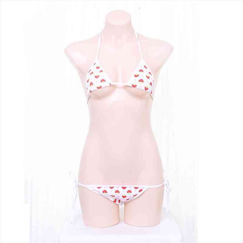 micro bikini printing strawberry big triangle lace beach sunbathing swimwear women swimsuit biquini bikinis monokini, White;black
micro bikini printing strawberry big triangle lace beach sunbathing swimwear women swimsuit biquini bikinis monokini, White;black