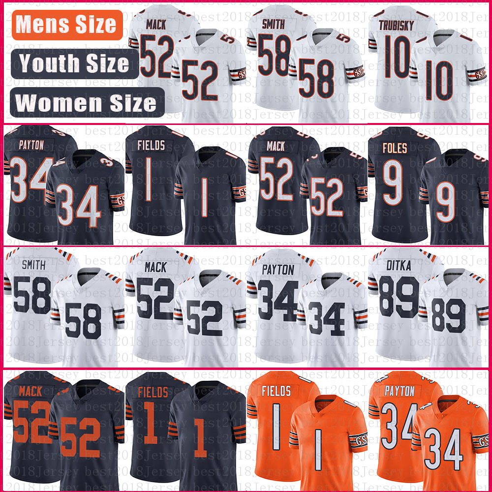 1 Justin Fields 52 Khalil Mack Football Jersey Ditka Butkus 34 Walter Payton Eddie Jackson David Montgomery Darnell Mooney Jim McMahon Smith Mike Ditka jerseys
1 Justin Fields 52 Khalil Mack Football Jersey Ditka Butkus 34 Walter Payton Eddie Jackson David Montgomery Darnell Mooney Jim McMahon Smith Mike Ditka jerseys