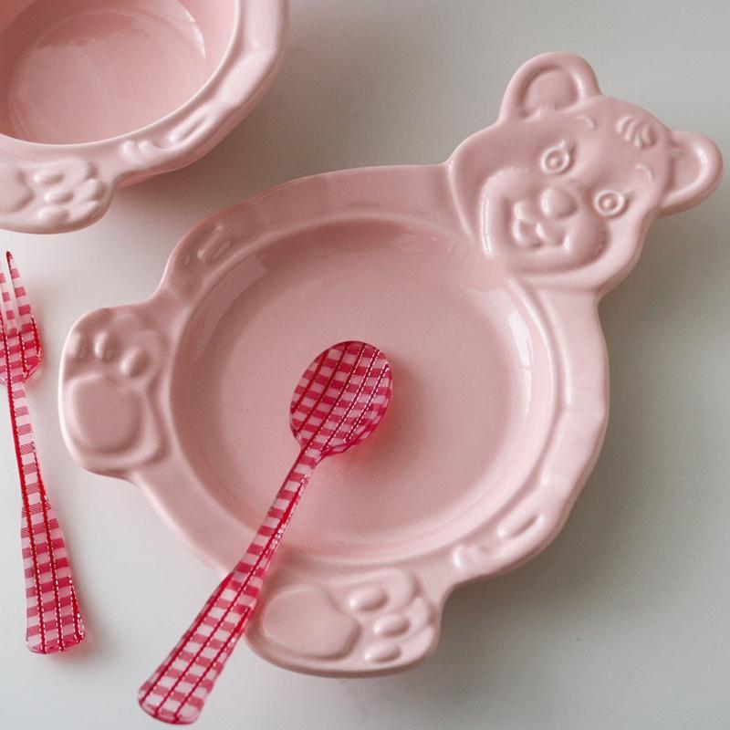 Cartoon Bear Cute Ceramic Plate Dessert Bowl Home Kitchen Dinner Flat Soup Breakfast Salad Bowls
Cartoon Bear Cute Ceramic Plate Dessert Bowl Home Kitchen Dinner Flat Soup Breakfast Salad Bowls