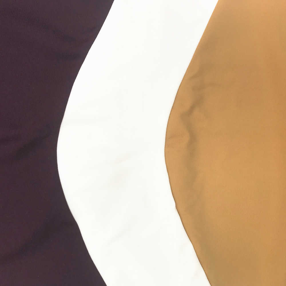 Patchwork Swimsuit Swimwear High Neck Bodysuit Bathing Suit Women Beach Wear Monokini 210611