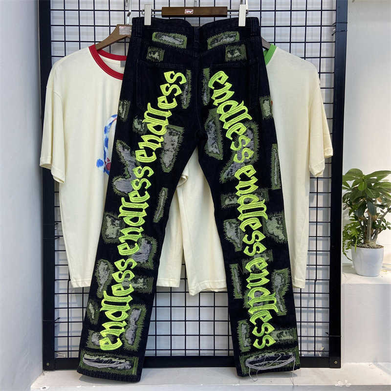 Men's Jeans Ins men's fashion jeans heavy industry embroidery casual trendsetter hole breaking pants R1EO, White
Men's Jeans Ins men's fashion jeans heavy industry embroidery casual trendsetter hole breaking pants R1EO, White