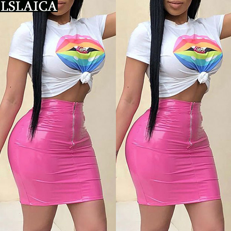 Casual PU leather skirt solid color zipper decorated slim elegant mini evening night party club streetwear women s 210520, Pink
Casual PU leather skirt solid color zipper decorated slim elegant mini evening night party club streetwear women s 210520, Pink
