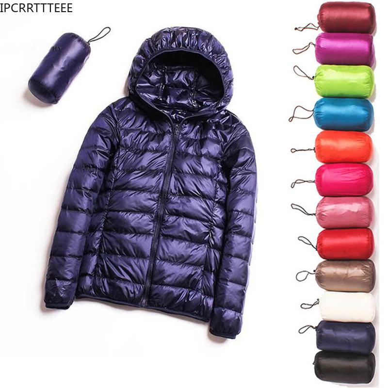 Women's Down & Parkas 2021 Autumn Winter Jacket Women 90% White Duck Coat Ultra Light Warm Female Portable Plus Size