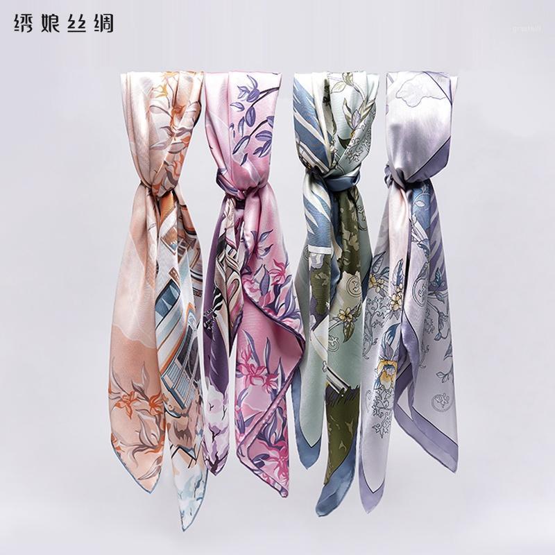 Scarves Silk Ladies Scarf Mulberry Shawl The Spring And Autumn Period Present Modern Urban Squares, Blue;gray
Scarves Silk Ladies Scarf Mulberry Shawl The Spring And Autumn Period Present Modern Urban Squares, Blue;gray