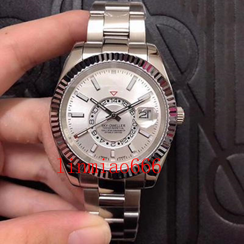 6 styles high quality rose gold self-winding movement men's 42mm watch stainless steel case folding clasp, Slivery;brown
6 styles high quality rose gold self-winding movement men's 42mm watch stainless steel case folding clasp, Slivery;brown