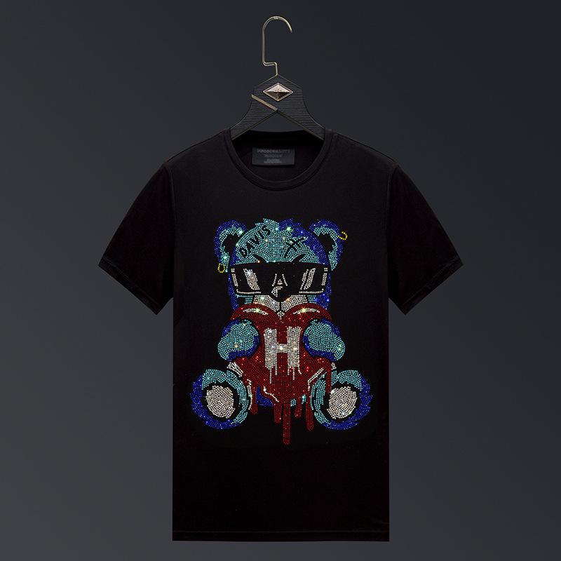 Men' T-Shirts 2021 Bear Rhinestones T Shirts Men Fashion Streetwear Clothing Slim Modal Cotton O Neck Short Sleeve Man Plus Size 6XL, Black
Men' T-Shirts 2021 Bear Rhinestones T Shirts Men Fashion Streetwear Clothing Slim Modal Cotton O Neck Short Sleeve Man Plus Size 6XL, Black