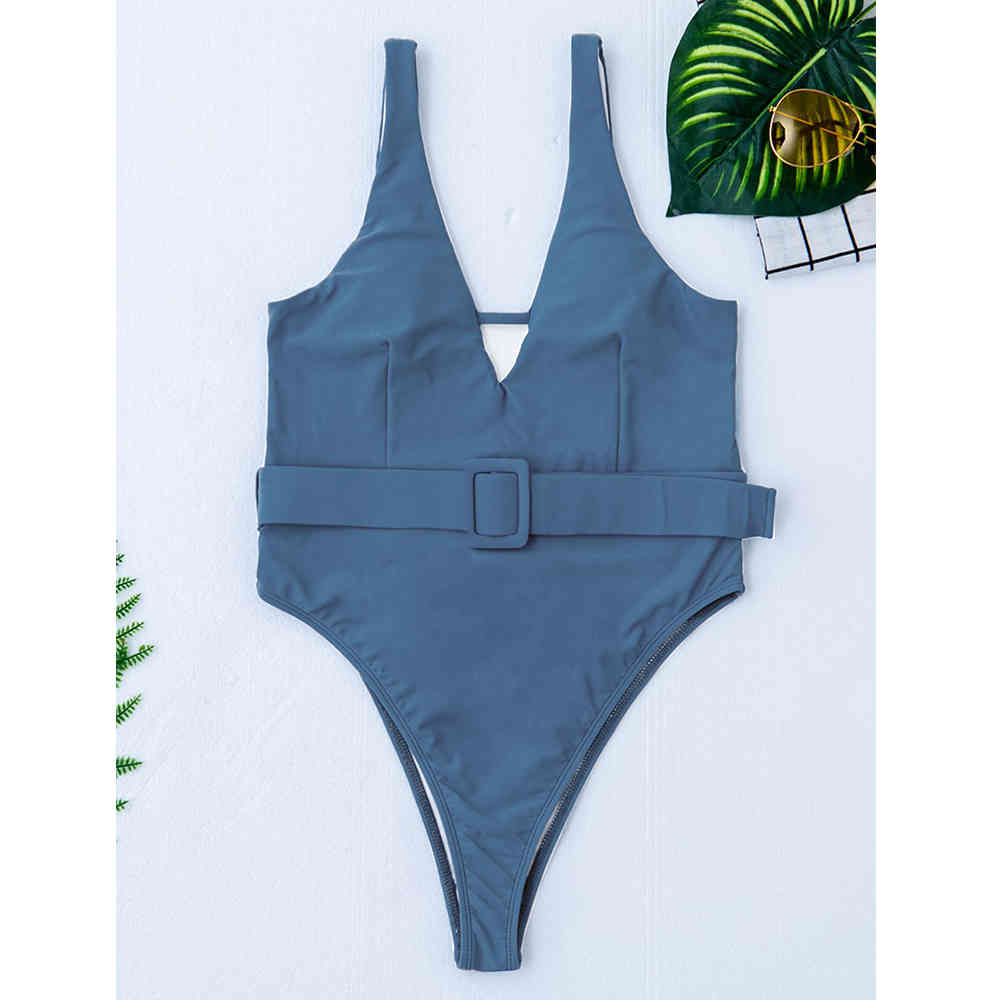 Swimsuit Female Sexy Swimwear Women Belt Bodysuit Monokini Backless Bathing Suits Summer Beach Wear Swim Lady 210521