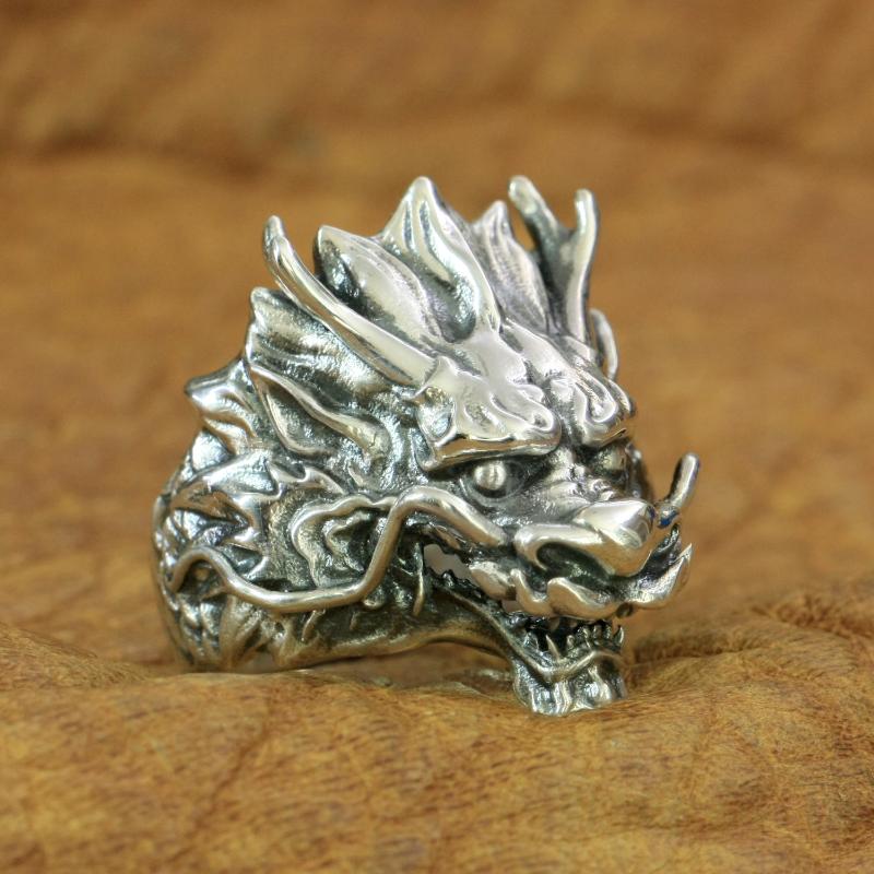Cluster Rings 925 Sterling Silver Dragon Ring Mens Biker Rock Punk TA197 US Size 7~15
Cluster Rings 925 Sterling Silver Dragon Ring Mens Biker Rock Punk TA197 US Size 7~15