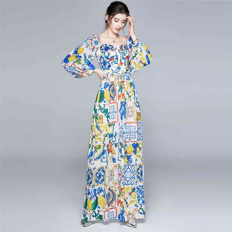 Elegant Autumn Blue and White Porcelain Flower Maxi Dress Women Ruffles Sexy Slash Neck High Split Bohemian Long Dresses 210519, Picture color
Elegant Autumn Blue and White Porcelain Flower Maxi Dress Women Ruffles Sexy Slash Neck High Split Bohemian Long Dresses 210519, Picture color