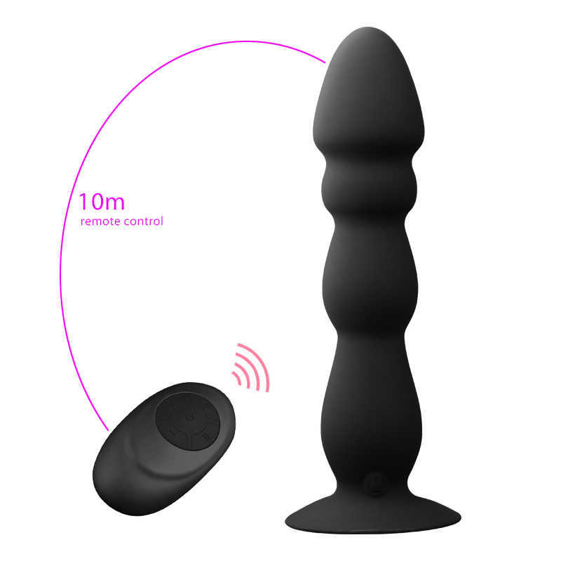 Vibrating Butt Plug 10m Wireless Remote Control Male Vibrator For Gays 10 Speeds Vibrative Anal Sex Toys Anus Prostate Massage Y201118