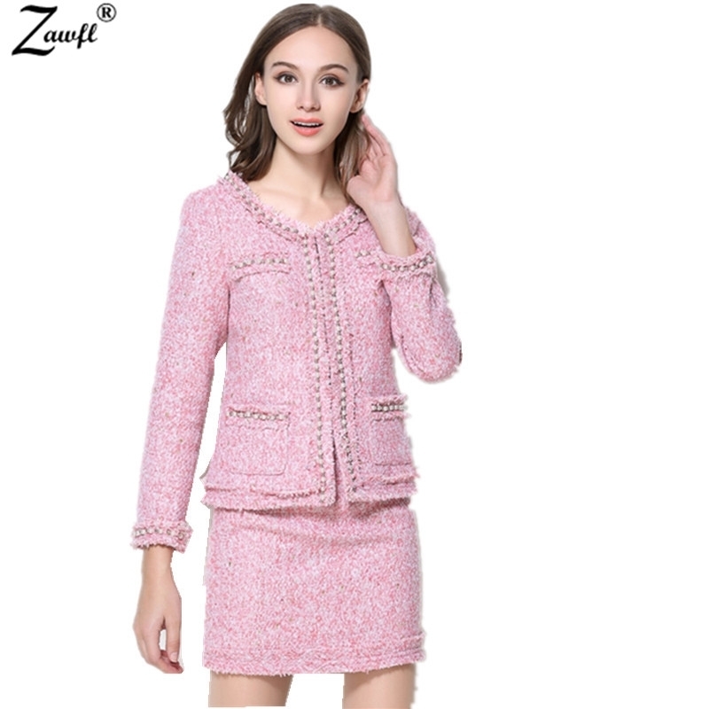 ZAWFL high quality winter women Long sleeve Handmade bead Coat +2 pcs Skirt Set 210525
ZAWFL high quality winter women Long sleeve Handmade bead Coat +2 pcs Skirt Set 210525