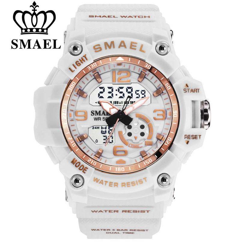 SMAEL Fashion Women Sport Watches Waterproof Ladies Student Multifunctional Wristwatch LED Digital Quartz White Watch Girl Clockg, Pink rose gold
SMAEL Fashion Women Sport Watches Waterproof Ladies Student Multifunctional Wristwatch LED Digital Quartz White Watch Girl Clockg, Pink rose gold