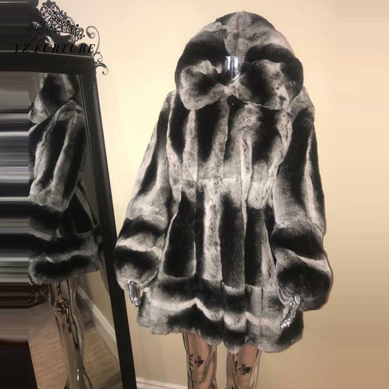 Women's Fur & Faux 2021 Real Chinchilla Classic Rex Coat Hooded Jacket With Long Sleeves Female Ladies, Black
Women's Fur & Faux 2021 Real Chinchilla Classic Rex Coat Hooded Jacket With Long Sleeves Female Ladies, Black