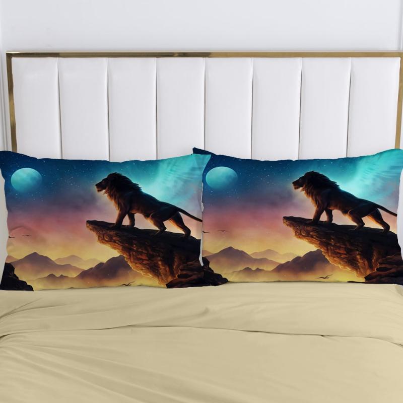 Pillow Case 2pc Pillowcase 50x70 50x75 50x80 50x90 80x80 70x70 Decorative Cover Lion Animal Bedding Drop
Pillow Case 2pc Pillowcase 50x70 50x75 50x80 50x90 80x80 70x70 Decorative Cover Lion Animal Bedding Drop