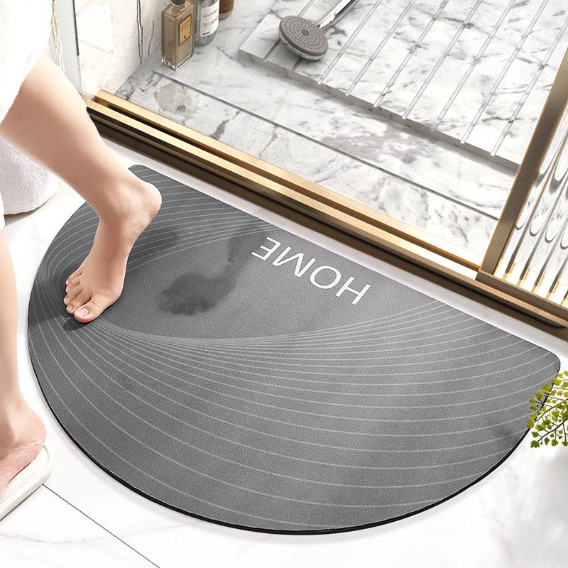 Carpets Semicircular Foyer Home Bathroom Door Absorbent Floor Mat Enters Bedroom Toilet Stepping Pad Non Slip 50x80cm
Carpets Semicircular Foyer Home Bathroom Door Absorbent Floor Mat Enters Bedroom Toilet Stepping Pad Non Slip 50x80cm
