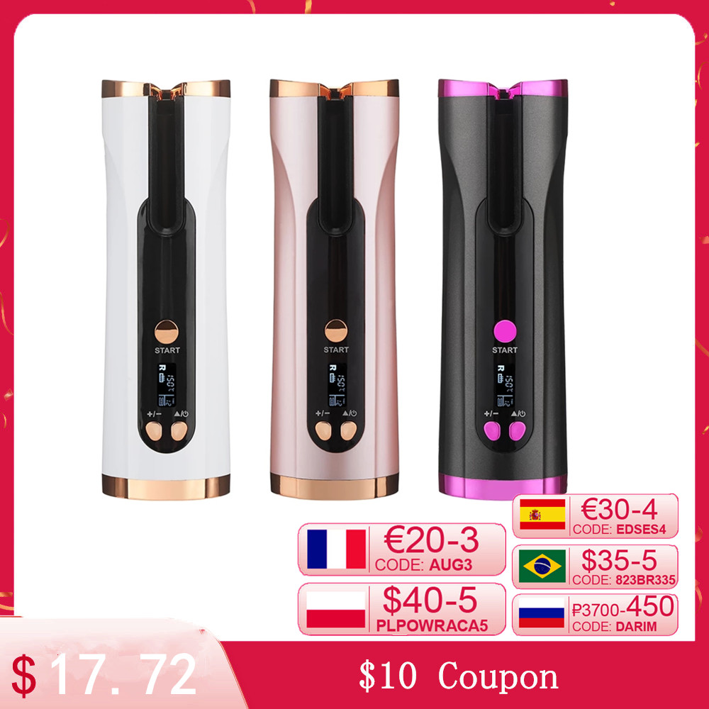 Automatic Curling Iron Hair Curler Corrugation for Hair USB Rechargeable LCD Display Portable Hair Styler Waver Styling
Automatic Curling Iron Hair Curler Corrugation for Hair USB Rechargeable LCD Display Portable Hair Styler Waver Styling