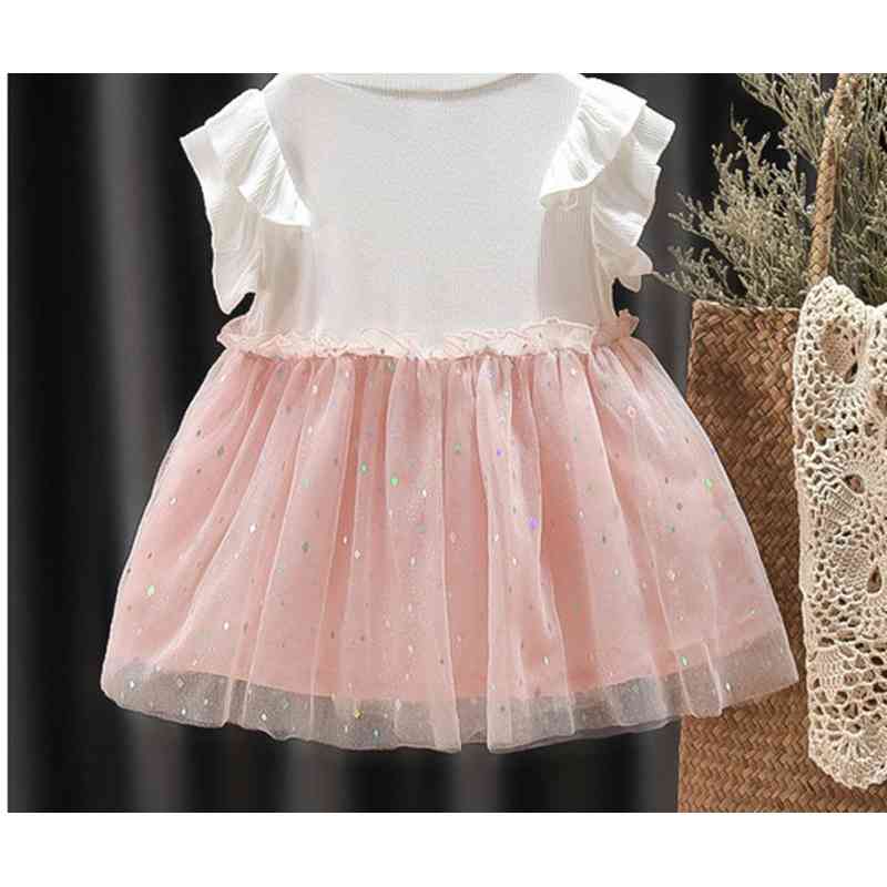 Baby Girls born Dress for 1 Year Birthday Party Embroidered Tutu Infant Toddler Flower es 0-4 Years Clothing 210508
