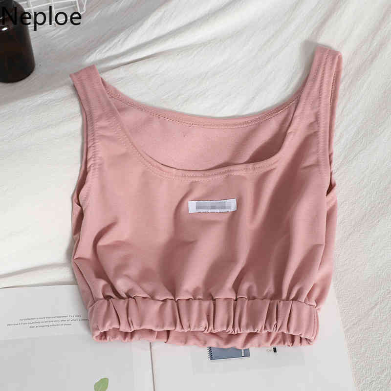 Neploe 2 Piece Set Women Korean Chic Suit Sexy Crop Tops Loose Casual Harem Pants Ropa Mujer Two Piece Set Female Tracksuit 210422