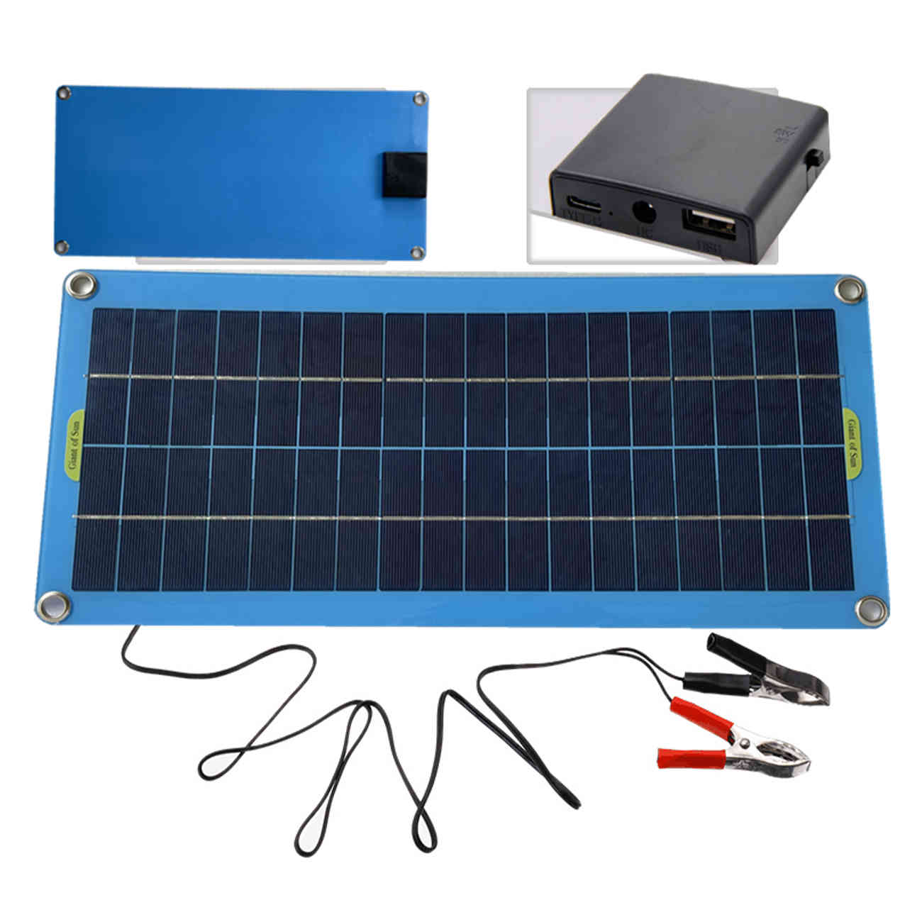 Solar Panel 30W 12V USB Output Solar Cells Poly Solar Panel Controller for Car Yacht Battery Boat Charger