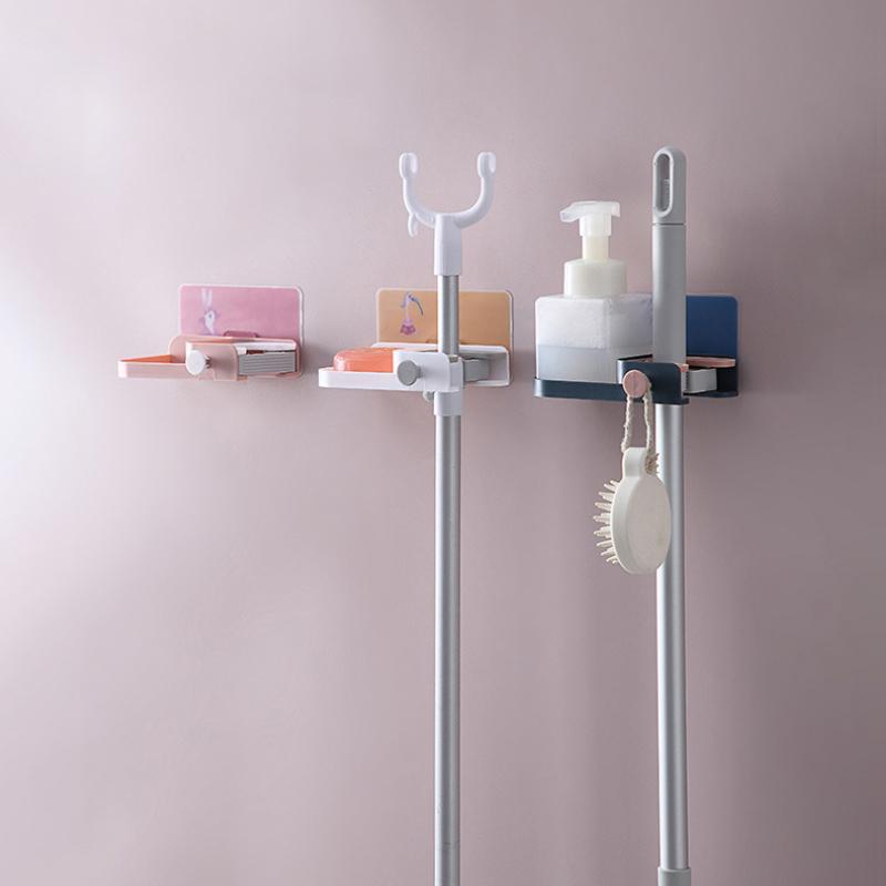 Hooks & Rails Non-folding Rack Bathroom Household Storage Single Three-in-one Wall Hanging Shelf Hook Mop Clip Broom Card Holder Racks
Hooks & Rails Non-folding Rack Bathroom Household Storage Single Three-in-one Wall Hanging Shelf Hook Mop Clip Broom Card Holder Racks