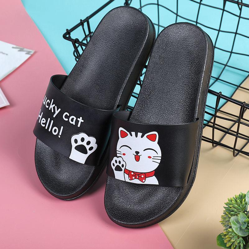 Slippers Women Indoor Home Cute Cat Toddle Girls Summer Flip Flops Pvc Beach Casual Soft Shoes, Black
Slippers Women Indoor Home Cute Cat Toddle Girls Summer Flip Flops Pvc Beach Casual Soft Shoes, Black
