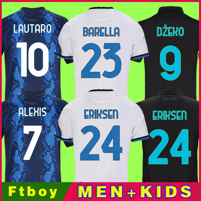 21 22 soccer jerseys DZEKO VIDAL KITS BARELLA LAUTARO ERIKSEN ALEXIS CALHANOGLU PERISIC 2021 2022 third Top football shirt men + kids kit set uniforms, Kids 3rd
21 22 soccer jerseys DZEKO VIDAL KITS BARELLA LAUTARO ERIKSEN ALEXIS CALHANOGLU PERISIC 2021 2022 third Top football shirt men + kids kit set uniforms, Kids 3rd