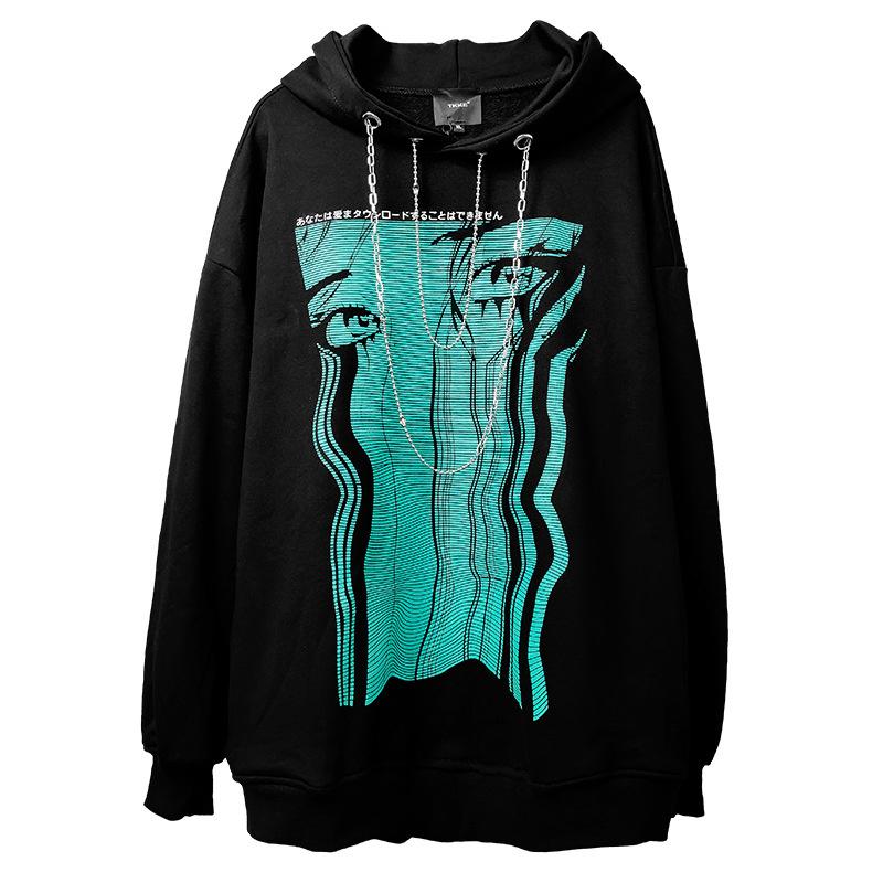 Men's Hoodies & Sweatshirts Hip Hop Oversized Hoodie Sweatshirt Men Hooded Pullover Tokyo Anime Casual Fashion Metal Chain Black Loose Cotto
Men's Hoodies & Sweatshirts Hip Hop Oversized Hoodie Sweatshirt Men Hooded Pullover Tokyo Anime Casual Fashion Metal Chain Black Loose Cotto