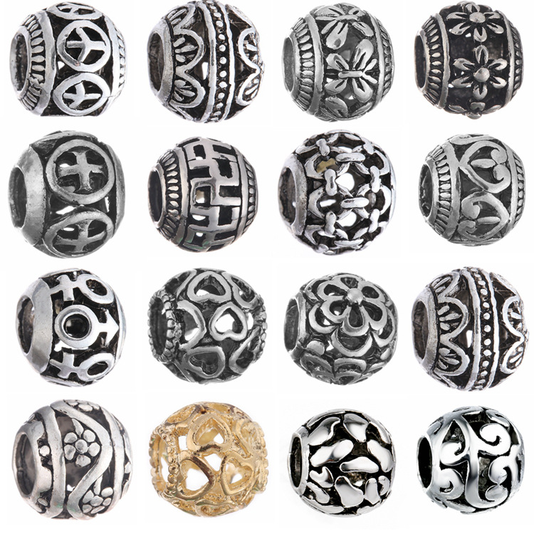Ancient silver Metals Loose Beads Original Charms Bracelets Pendant Trinket Jewelry For Women DIY Making 
Ancient silver Metals Loose Beads Original Charms Bracelets Pendant Trinket Jewelry For Women DIY Making