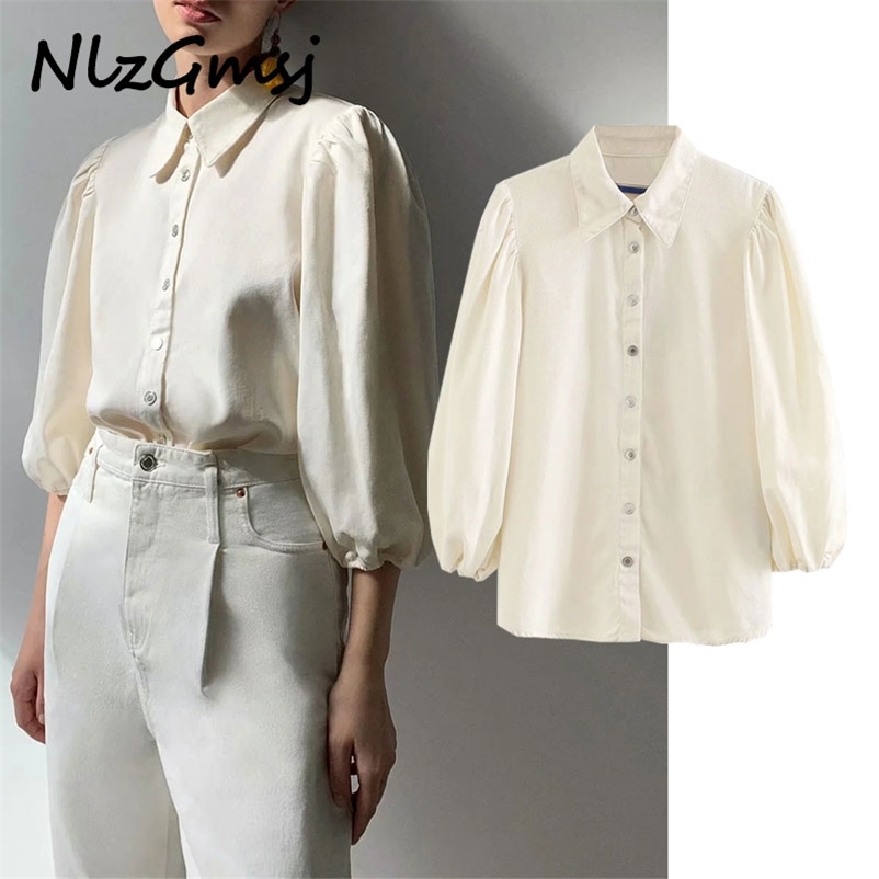 women retro oversized cotton thick blouse long sleeve chic female casual loose shirt blusas femininas 210628, White
women retro oversized cotton thick blouse long sleeve chic female casual loose shirt blusas femininas 210628, White