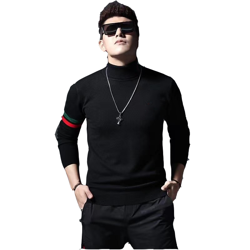 21SS Men's High Neck Embroidered Sweater Fashion Long Sleeve Striped Decorative Top Outdoor Trend Sweaters
21SS Men's High Neck Embroidered Sweater Fashion Long Sleeve Striped Decorative Top Outdoor Trend Sweaters