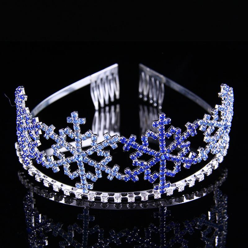 Hair Clips & Barrettes Fashion Blue Snowflake Rhinestone Crown Bridal Headdress, Golden;silver
Hair Clips & Barrettes Fashion Blue Snowflake Rhinestone Crown Bridal Headdress, Golden;silver