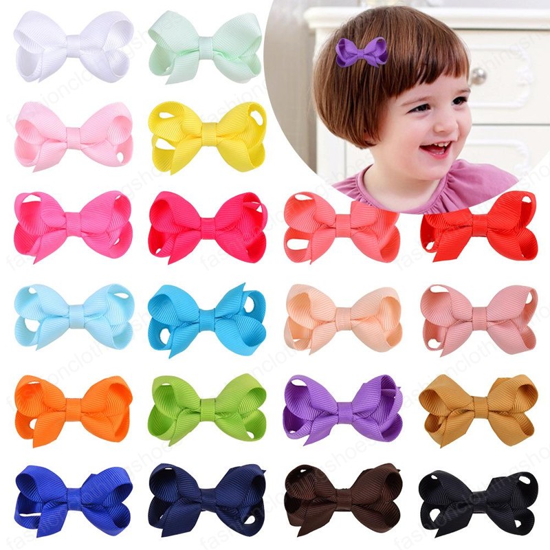 Baby Infant Bow Hairpins Small Solid Grosgrain Ribbon Bows Hairgrips Kids Girls Whole Wrapped Safety Hair Clips Accessories 31 colors, Mixed color
Baby Infant Bow Hairpins Small Solid Grosgrain Ribbon Bows Hairgrips Kids Girls Whole Wrapped Safety Hair Clips Accessories 31 colors, Mixed color
