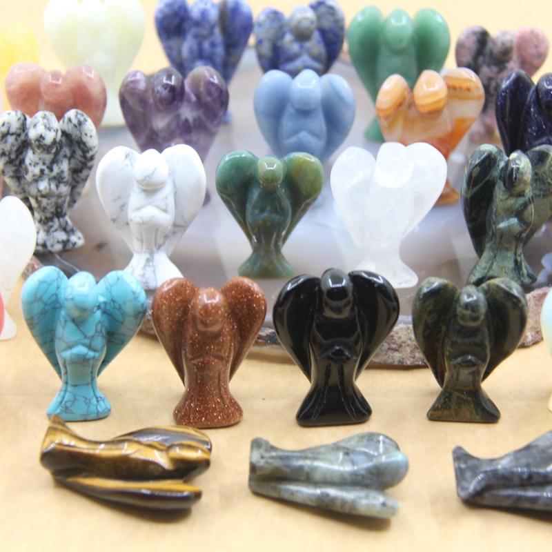 Other Natural Stones 1.5" Guardian Angel Statue Healing Crystal Reiki Quartz Miniature Figurines Craft Home Office Decor Gifts
Other Natural Stones 1.5" Guardian Angel Statue Healing Crystal Reiki Quartz Miniature Figurines Craft Home Office Decor Gifts