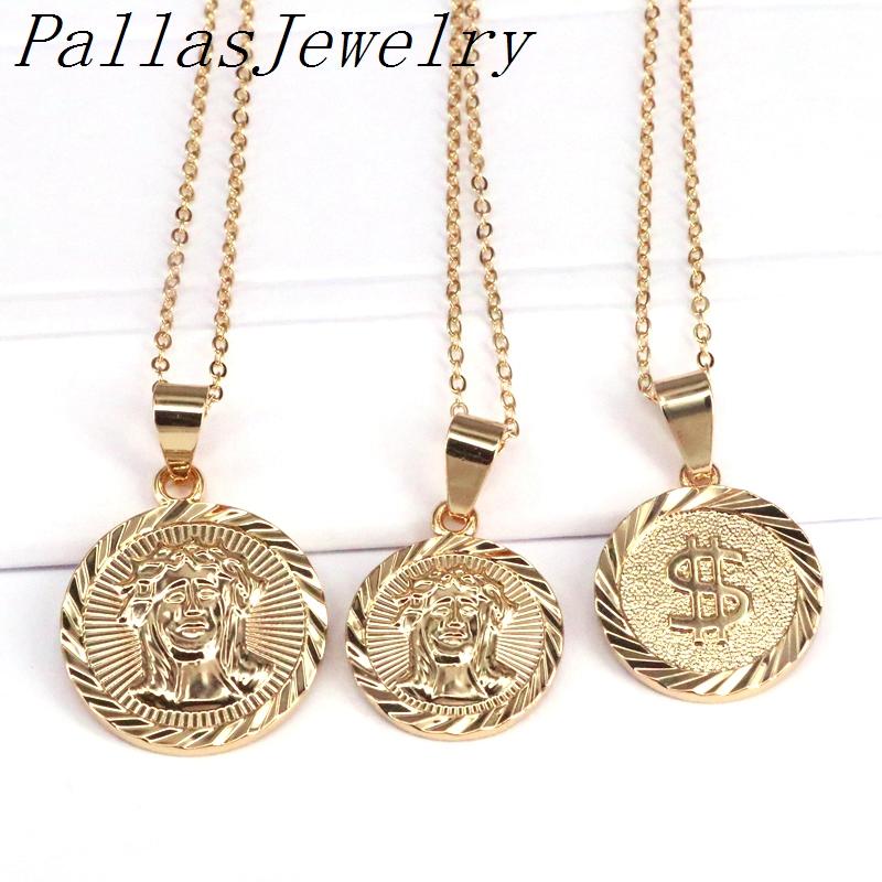 5Pcs Wholesale Gold Color Fashion Coin Pendant Necklace Metal Religious Jewelry For Men Necklaces, Silver
5Pcs Wholesale Gold Color Fashion Coin Pendant Necklace Metal Religious Jewelry For Men Necklaces, Silver