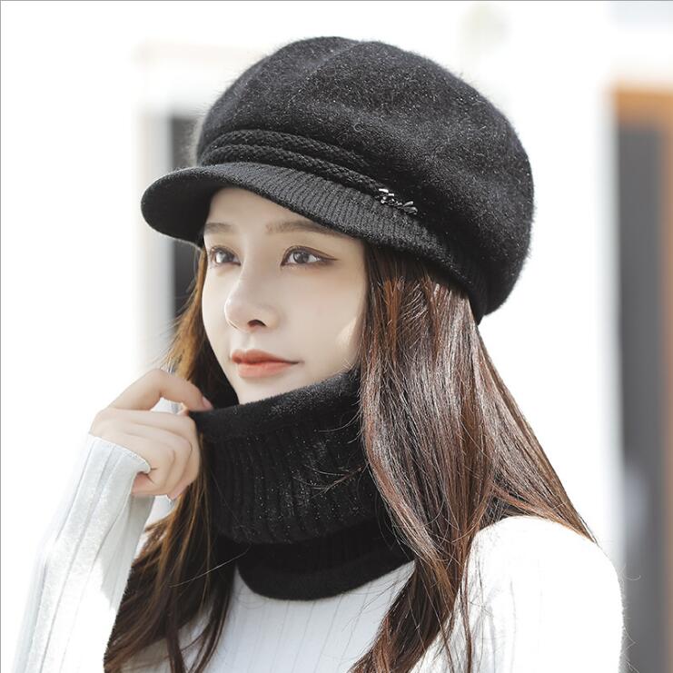 a++ Autumn winter plus velvet padded female warm rabbit fur beret Hats & Scarves Sets GSZM017a Cycling windproof knitted hat and scarf set cap
a++ Autumn winter plus velvet padded female warm rabbit fur beret Hats & Scarves Sets GSZM017a Cycling windproof knitted hat and scarf set cap
