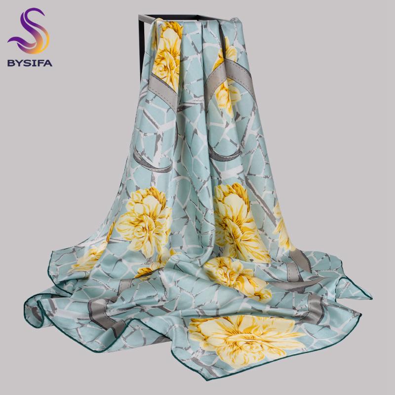 Scarves BYSIFA|Mint Green Natural Silk Scarf Fashion Flower Style Summer Beach Shawls Cover-ups Winter Ladies Square 108*108cm
Scarves BYSIFA|Mint Green Natural Silk Scarf Fashion Flower Style Summer Beach Shawls Cover-ups Winter Ladies Square 108*108cm