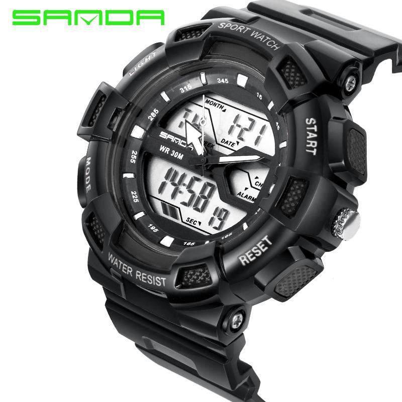 Men Dual Display Wristwatches Digtal Watch Mens Outdoor Sport Waterproof Led Clock Diving Electronic Watches Couple, Slivery;brown
Men Dual Display Wristwatches Digtal Watch Mens Outdoor Sport Waterproof Led Clock Diving Electronic Watches Couple, Slivery;brown