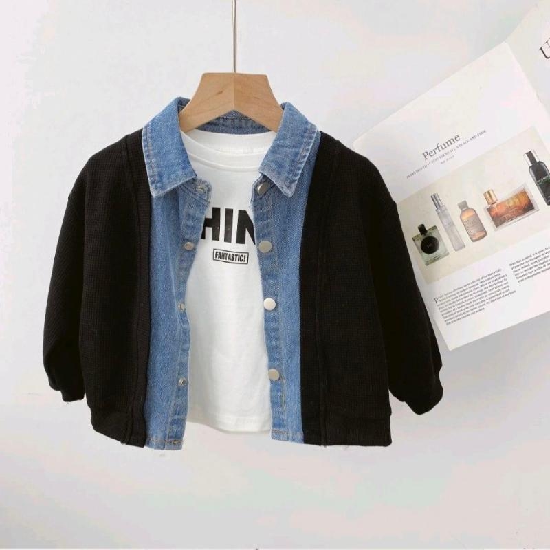 Jackets 2021 Spring Autumn Baby Boys Demin Clothing Jacket Toddler Boy Outing Clothes Cardigan Top 1-10 Years, Blue;gray
Jackets 2021 Spring Autumn Baby Boys Demin Clothing Jacket Toddler Boy Outing Clothes Cardigan Top 1-10 Years, Blue;gray