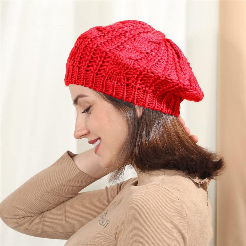 Berets Autumn Winter Hat Women Knitted Cap French Artist Beret Painter Girls Female Warm Walking Beanies, Black
Berets Autumn Winter Hat Women Knitted Cap French Artist Beret Painter Girls Female Warm Walking Beanies, Black