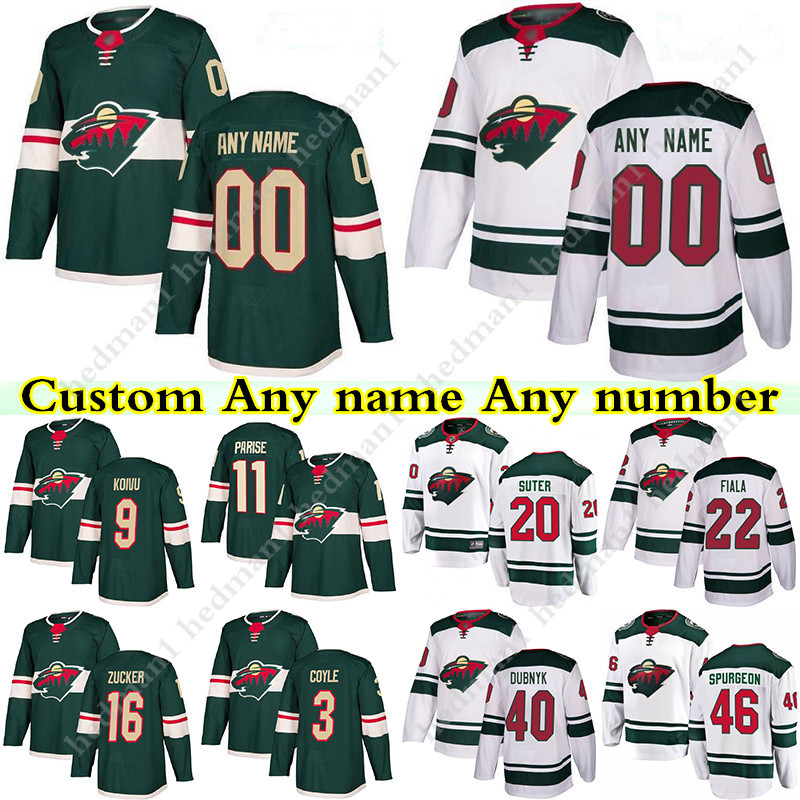 Custom Minnesota Wild hockey Jerseys 97 Kirill Kaprizov 11 Zach Parise 16 Jason Zucker 22 Kevin Fiala any number and name, Green
Custom Minnesota Wild hockey Jerseys 97 Kirill Kaprizov 11 Zach Parise 16 Jason Zucker 22 Kevin Fiala any number and name, Green