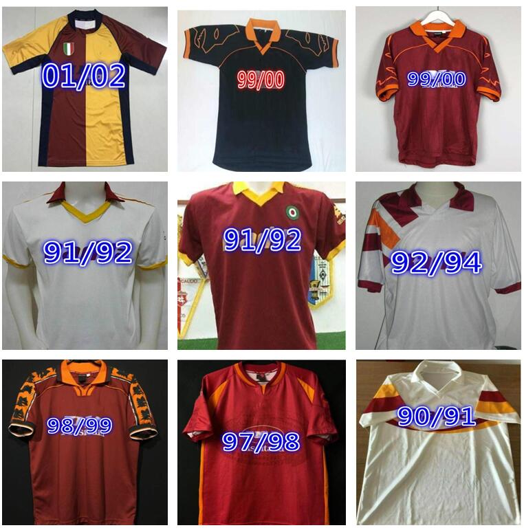88 89 90 91 92 93 94 95 96 97 98 99 ROMA RETRO soccer jersey 00 01 02 TOTTI BATISTUTA Candela Montella shirt 2002 Maglia da NAKATA, Black;yellow
88 89 90 91 92 93 94 95 96 97 98 99 ROMA RETRO soccer jersey 00 01 02 TOTTI BATISTUTA Candela Montella shirt 2002 Maglia da NAKATA, Black;yellow