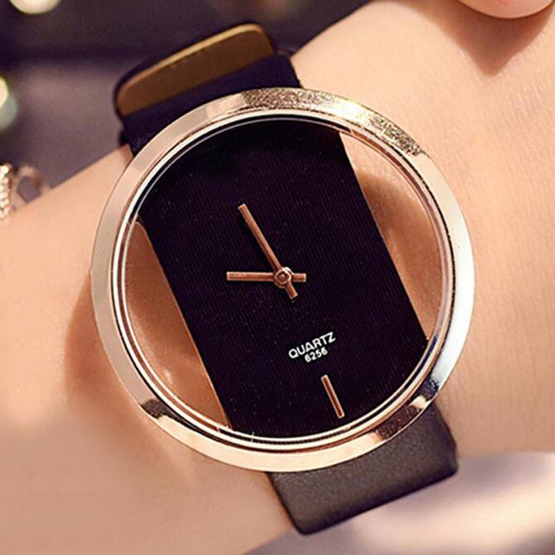 Wristwatches Classic Women Watches Fashion Hollow Transparent Leather Strap Quartz Price Drop, White
Wristwatches Classic Women Watches Fashion Hollow Transparent Leather Strap Quartz Price Drop, White