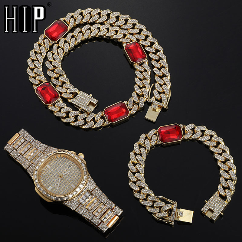 Hip Hop 12MM Blue 3PCS KIT Watch+Square Necklace+Bracelet Bling Crystal AAA+ Iced Out Cuban Rhinestones Chains For Men Jewelry X0509
Hip Hop 12MM Blue 3PCS KIT Watch+Square Necklace+Bracelet Bling Crystal AAA+ Iced Out Cuban Rhinestones Chains For Men Jewelry X0509